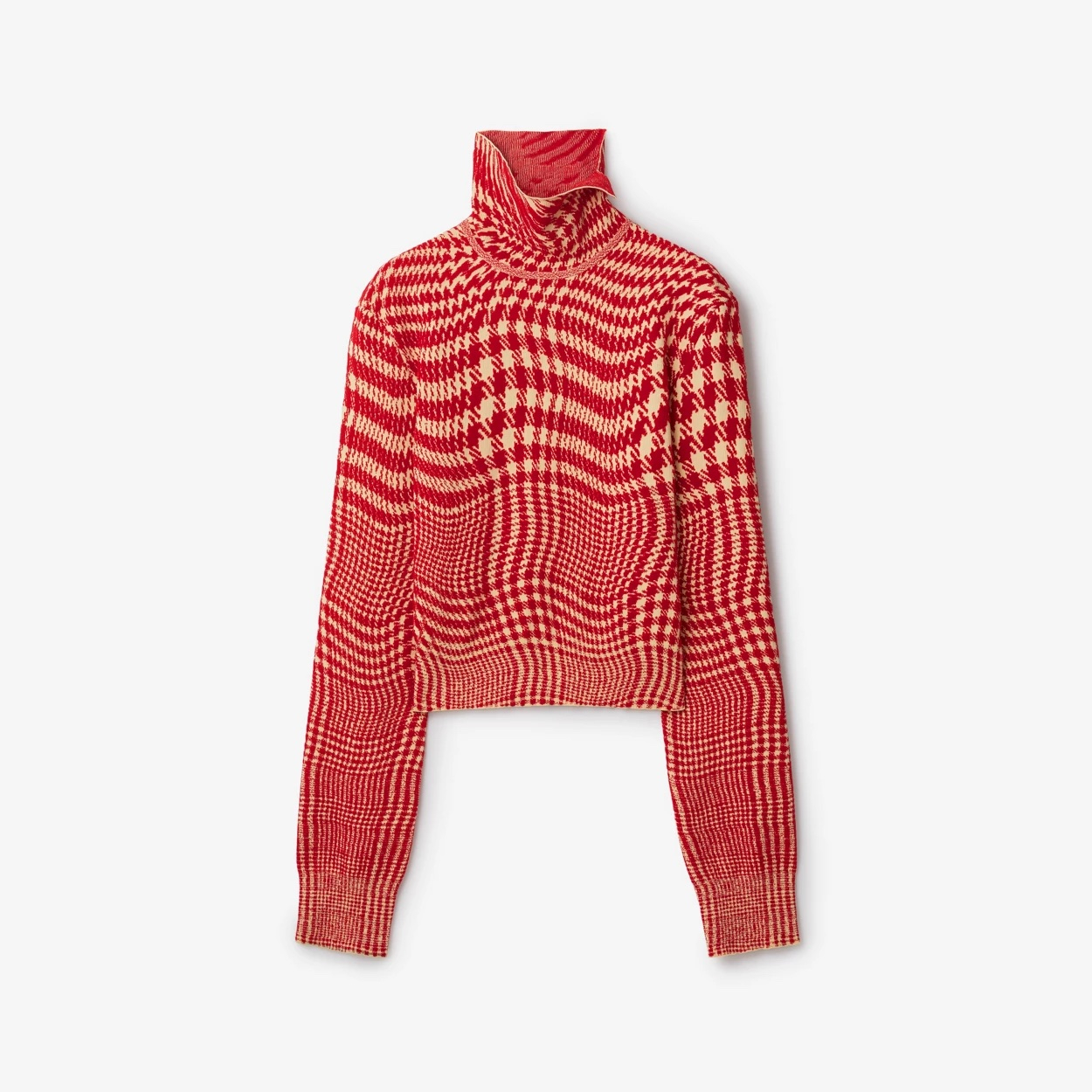 BURBERRY 워프드 하운즈투스 울 블렌드 스웨터 2백 45만원