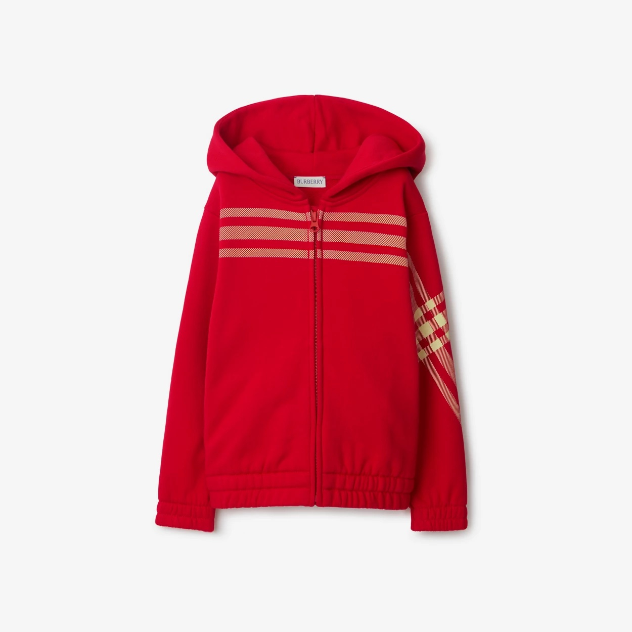BURBERRY 체크 코튼 지퍼 후디 66만원, 체크 코튼 조깅 팬츠 57만원