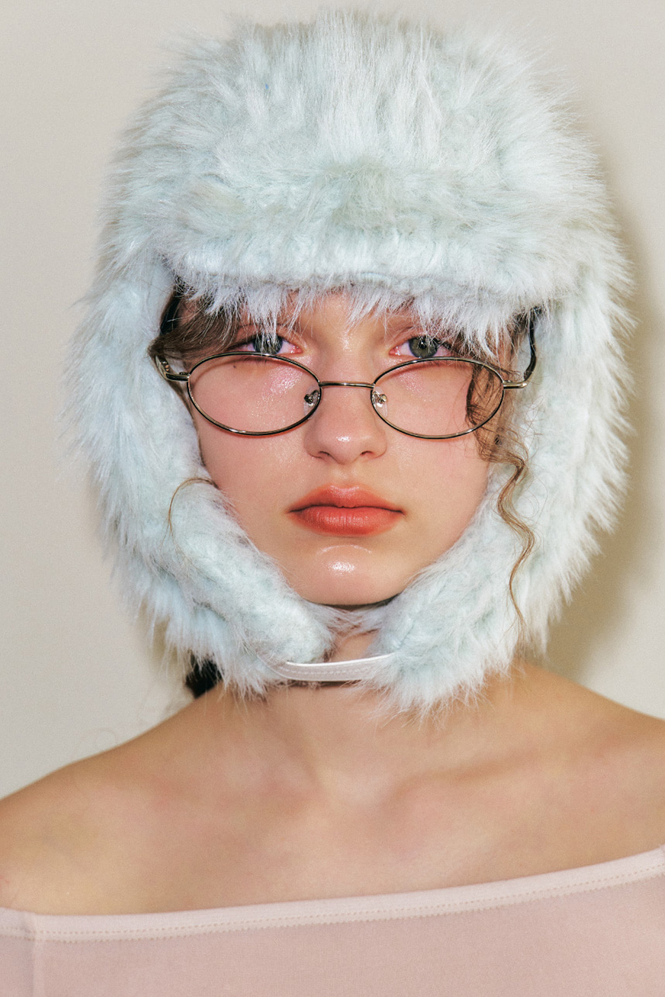 Fluffy Earflap Hat in Mint, 8만 9천원