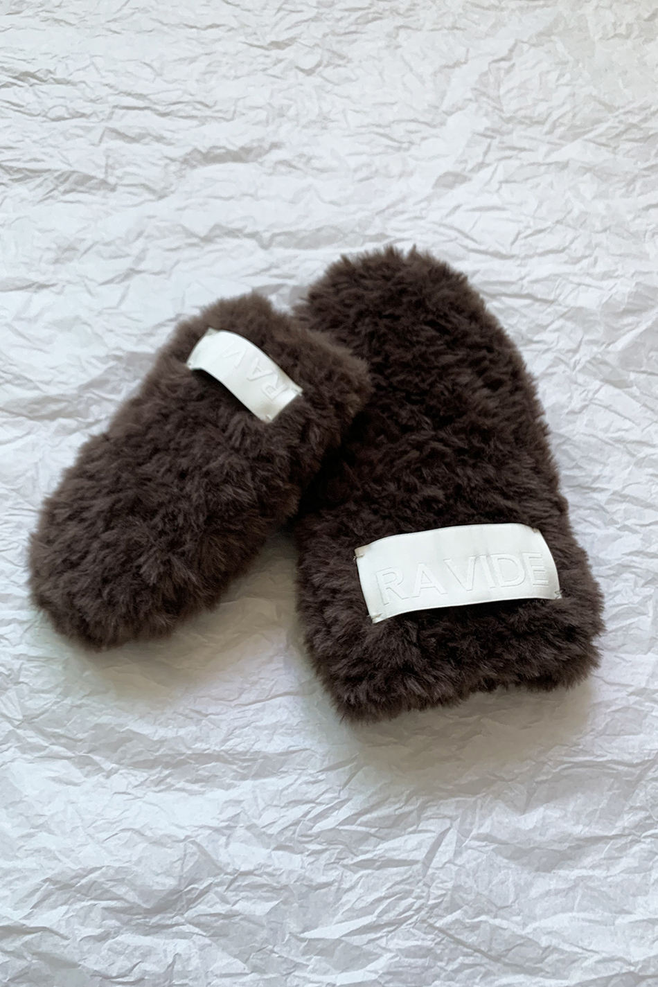 Knitted Fur Mittens (4 colors), 5만원