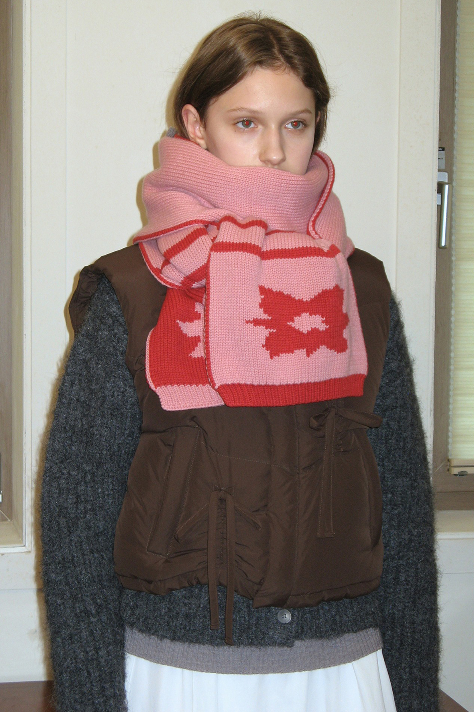 Flower Jacquard Muffler (2 colors), 8만 8천원