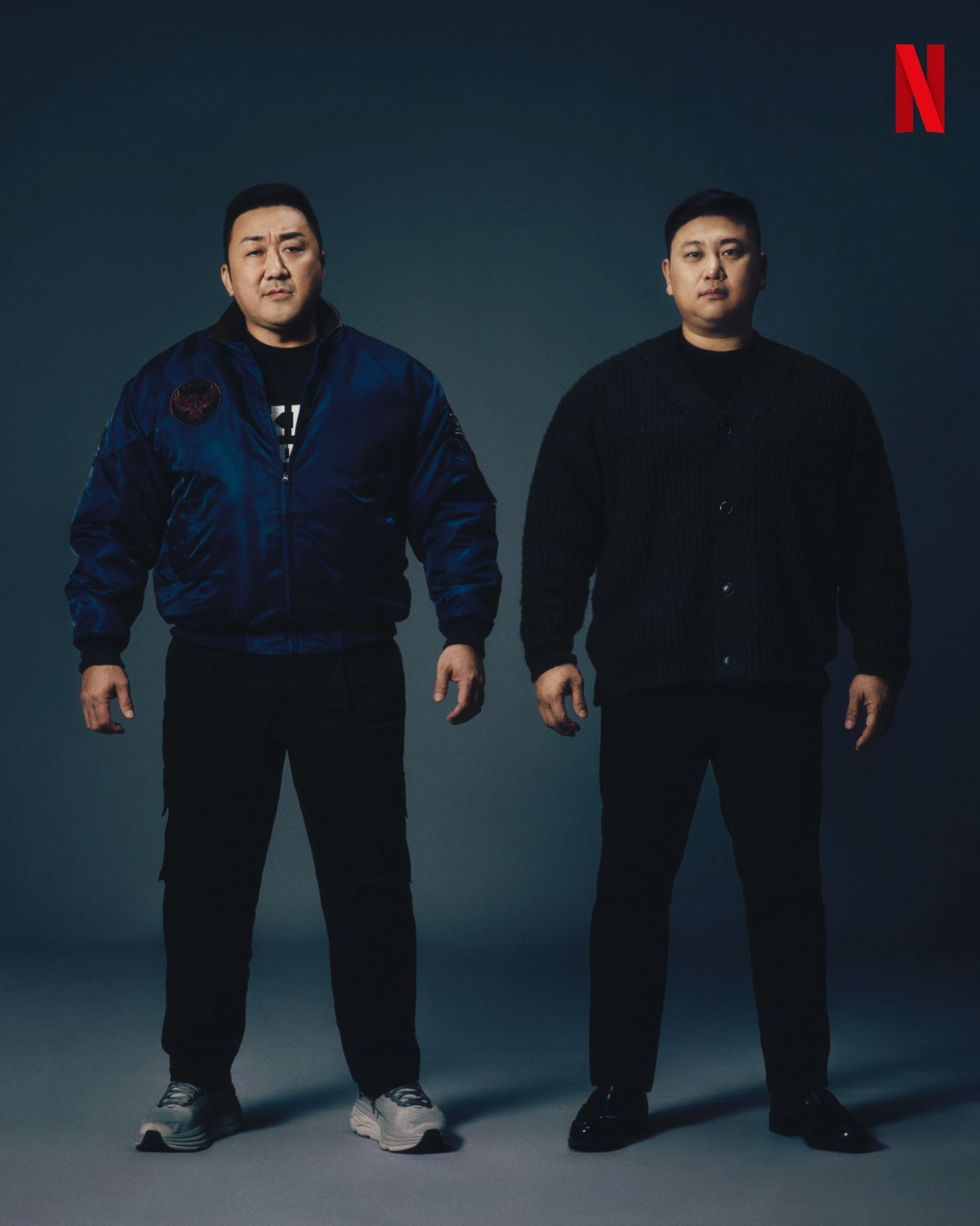 마동석 배우와 허명행 감독 / 넷플릭스
