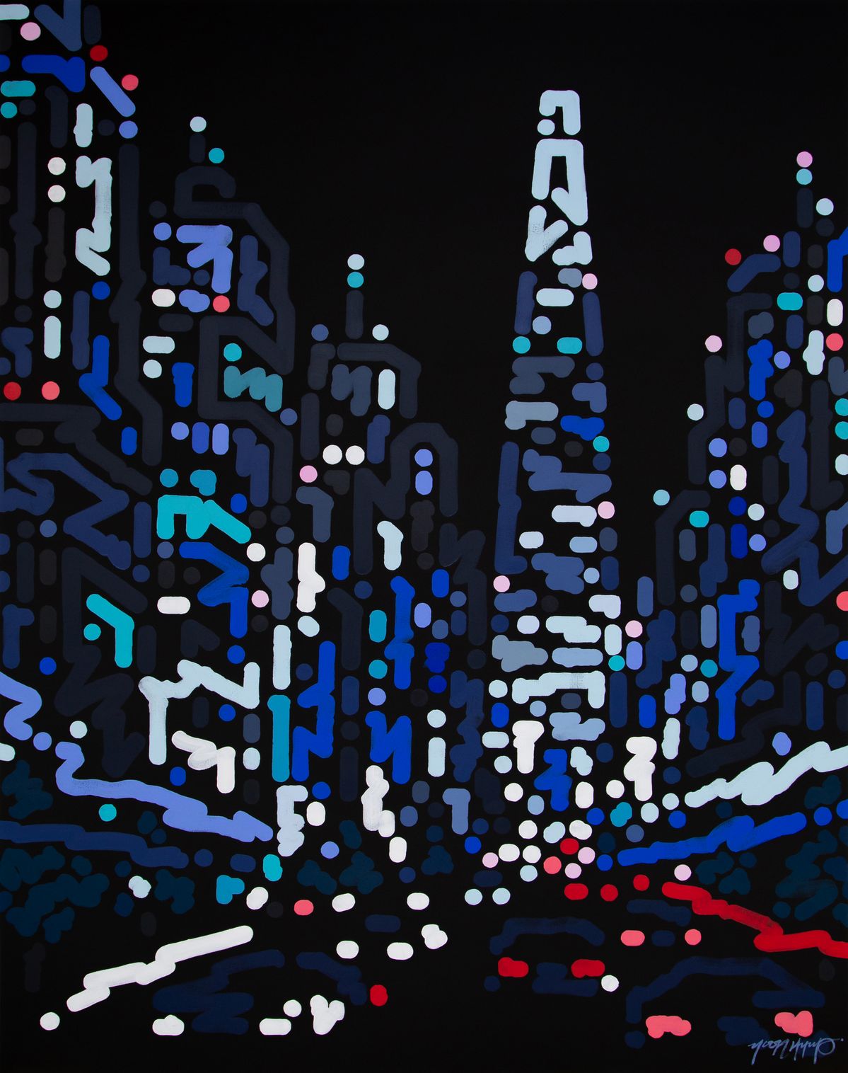A Knight s Perspective , 2023. Acrylic on canvas. 200.6 x 160 cm. ⓒ Y oon Hyup