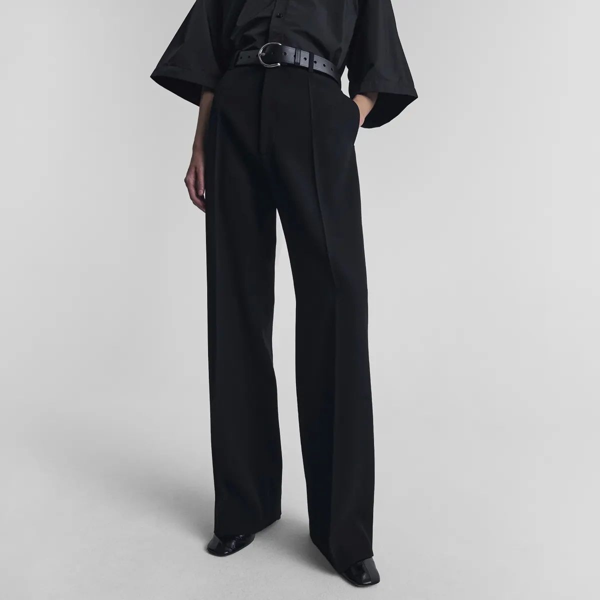 PHOEBE PHILO 밀라네제 트라우저 블랙 울 1,050유로