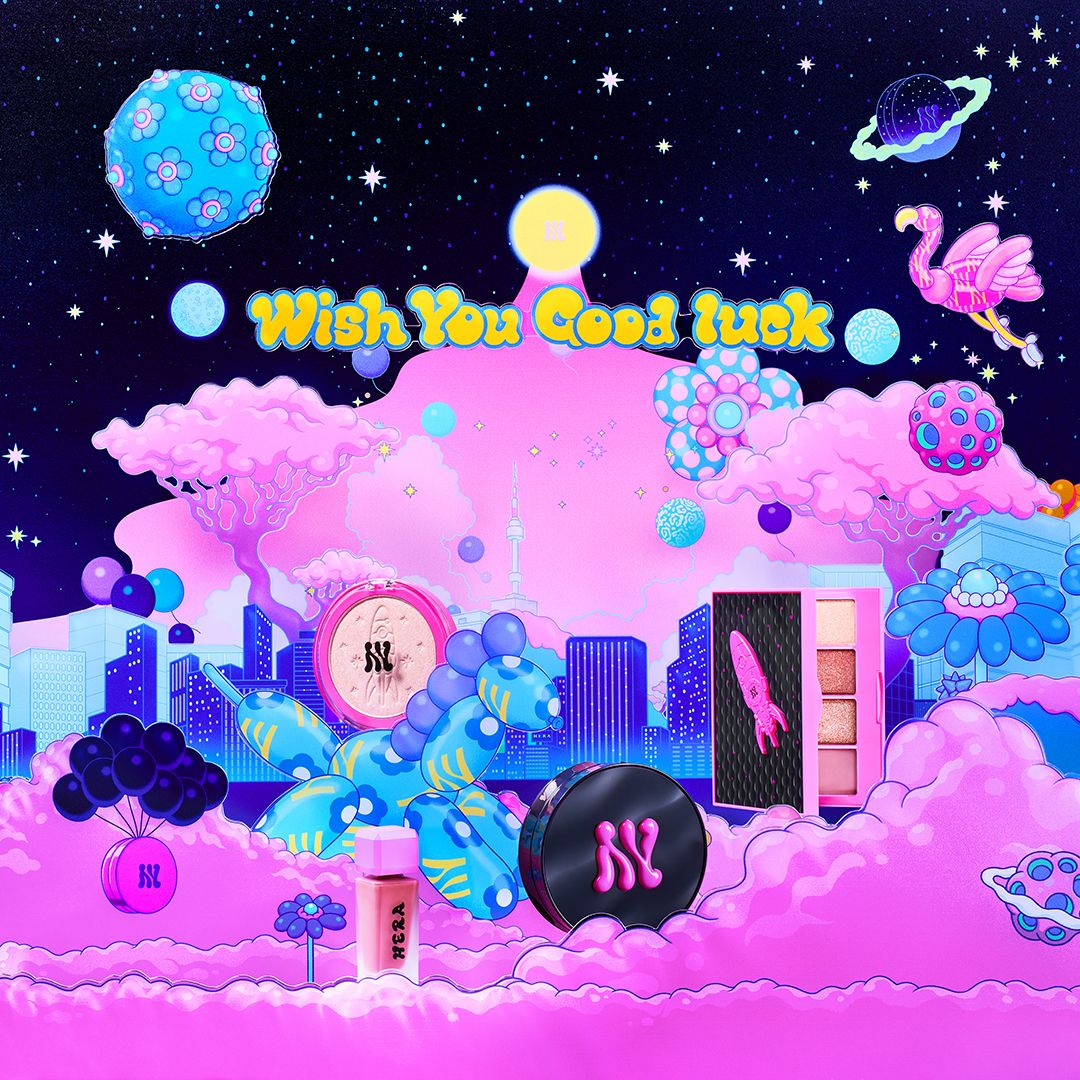 Hera 위시로켓 컬렉션 블랙 쿠션.