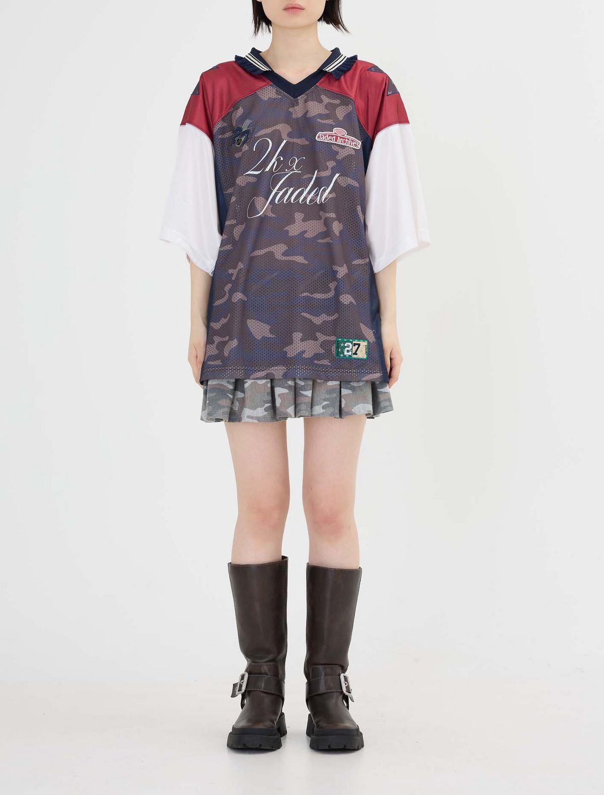 Jaded London 제이디드 런던 Jaded LondonX2000 아카이브스 풋볼 셔츠 카모, 22만 5천원