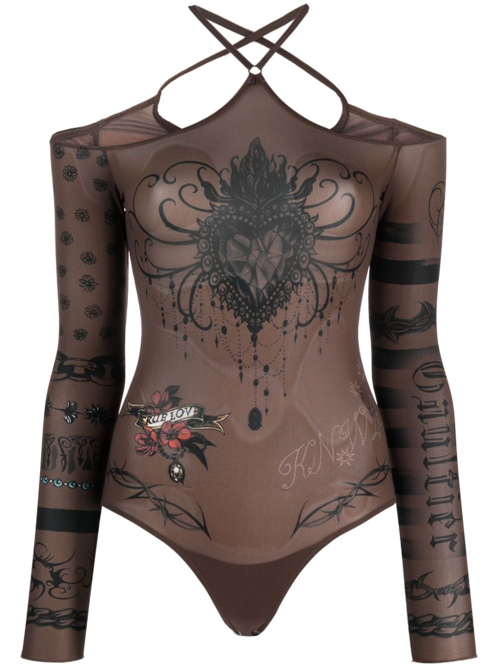 Jean Paul Gaultier 장 폴 고티에 Jean Paul GaultierXKNWLS Halterneck Bodysuit 523달러