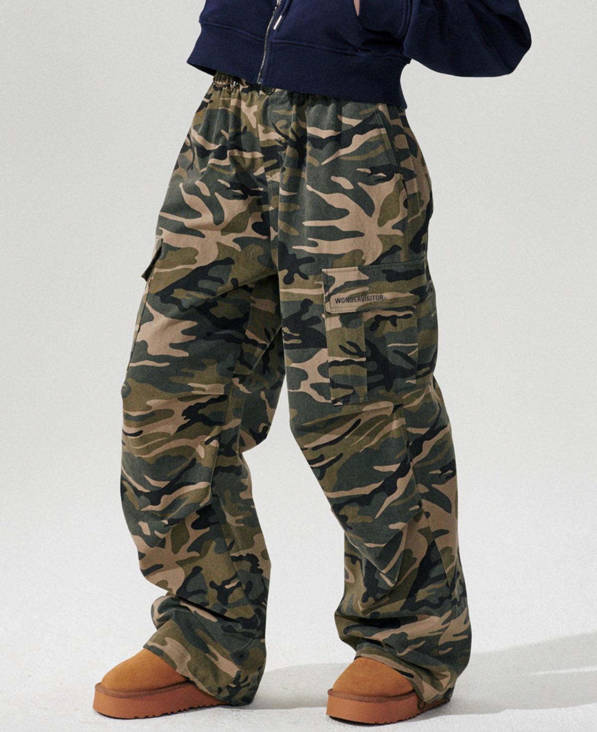 WONDERVISITOR 원더비지터 Military Cargo Pants (Khaki), 12만 9천원