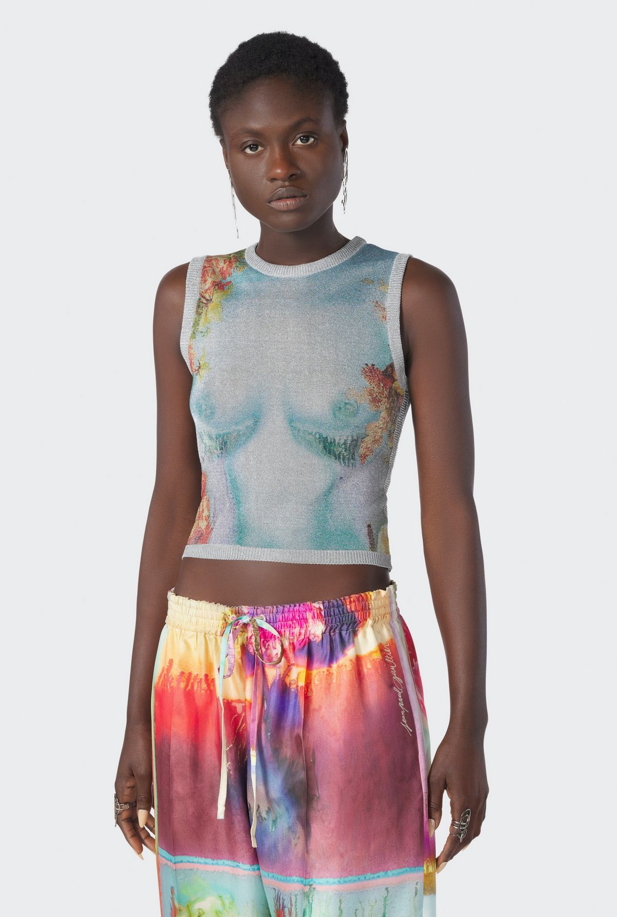 Jean Paul Gaultier 장 폴 고티에 The Body Flower Knit Tank Top, 750달러