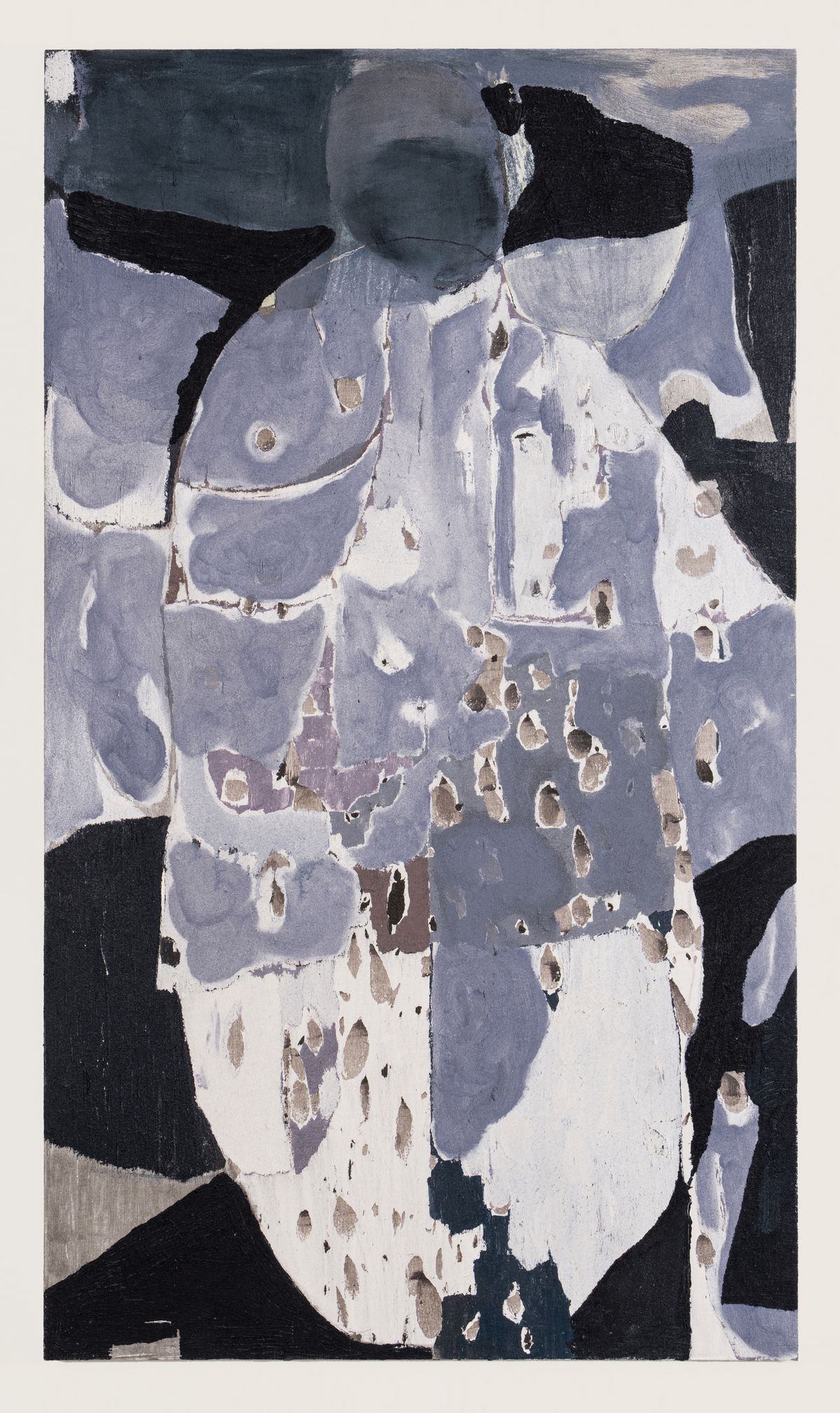 Ahnnlee Lee, Kiss, 2024. Mixed media on canvas, 195 x 112 cm.