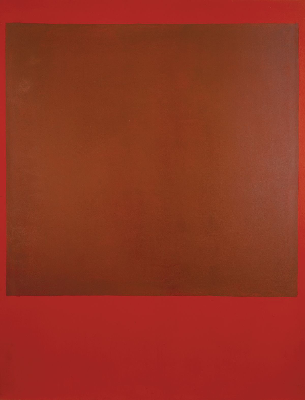 Mark Rothko, <Untitled {Brown on Red}>, 1964, Oil on canvas, 228.6x175.3cm, Collection of Kate Rothko Prizel.