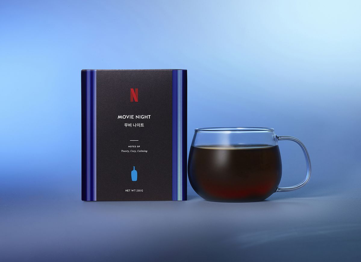 BLUEBOTTLE with NETFLIX 무비 나이트 230g, 2만 3천원.