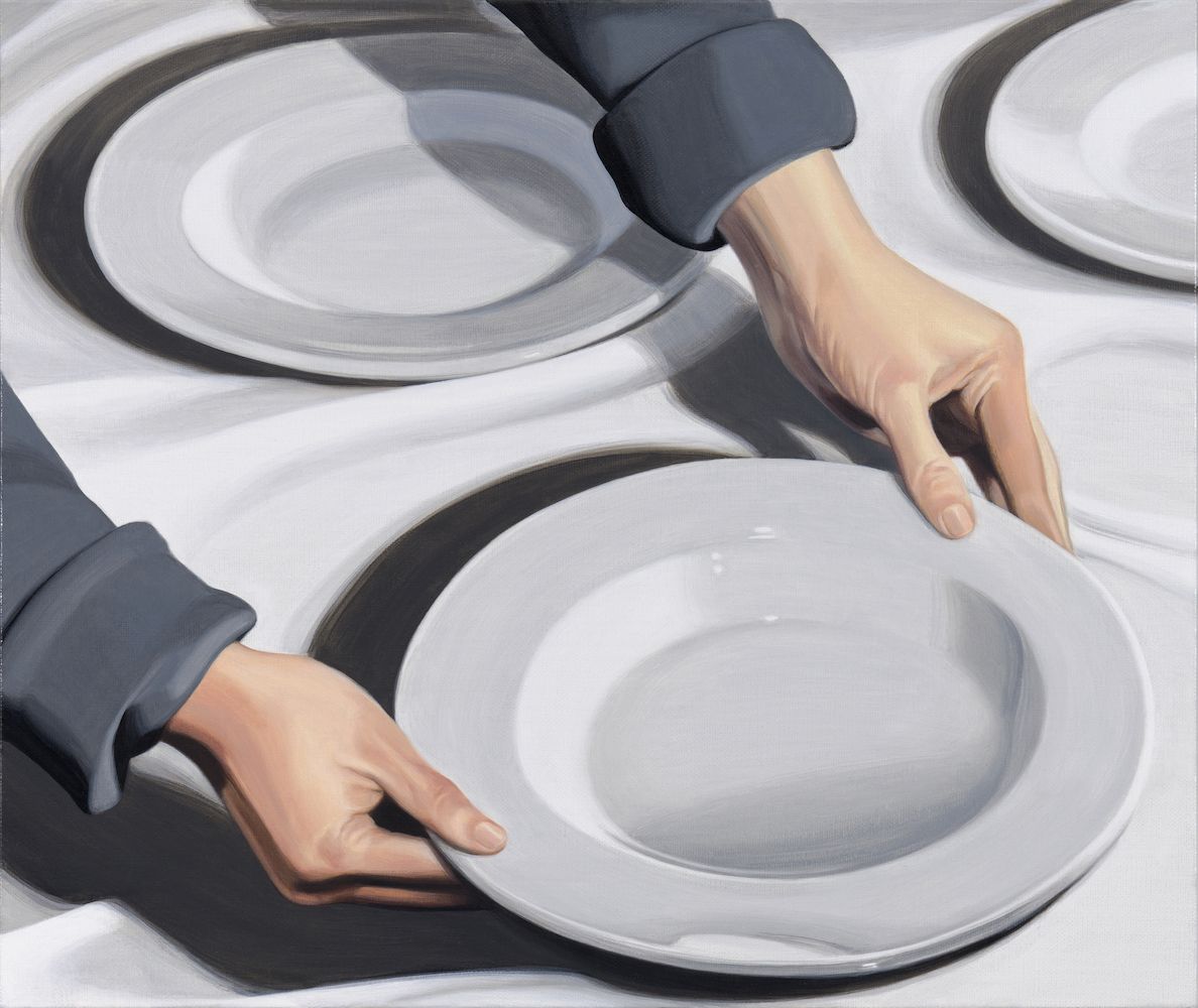 이수진_빈 접시, oil on linen, 37.9x45.5cm, 2024_low