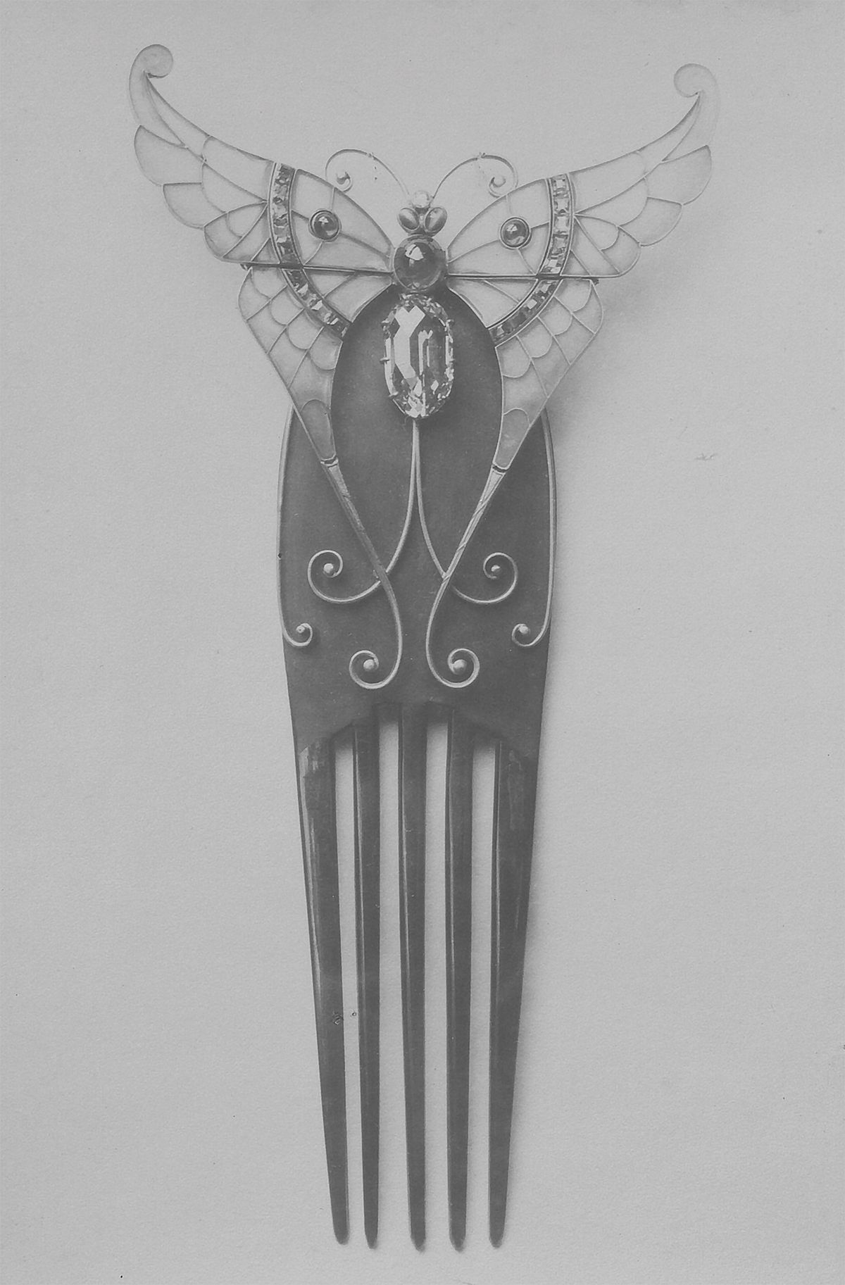 헤어 빗, 1900년.