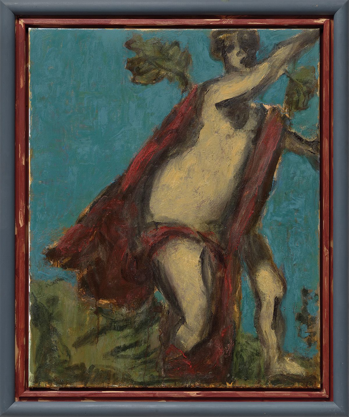 Markus Lüpertz, <Daphne>, 2020, Mixed media on canvas in artist’s frame, 100x81cm. © Markus Lüpertz. Courtesy Michael Werner Gallery/VG Bild-Kunst, Bonn - SACK, Seoul, 2024.