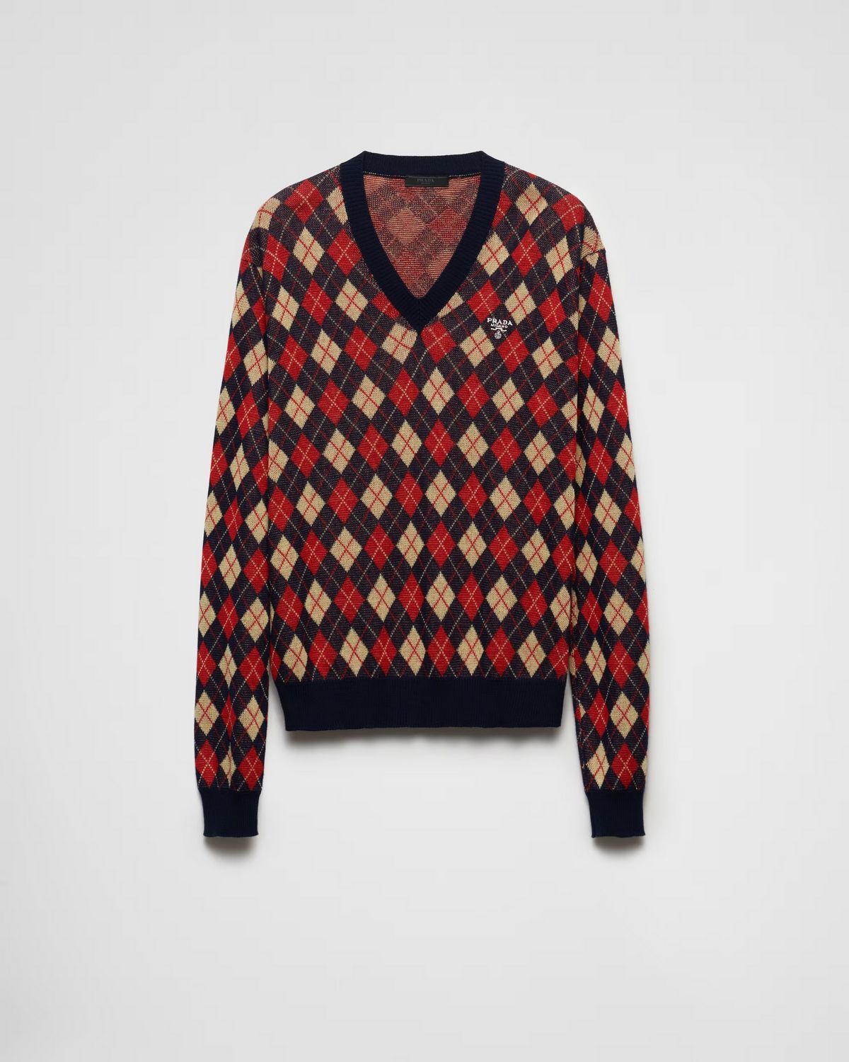 PRADA 아가일 패턴 니트, 2백 2십만원