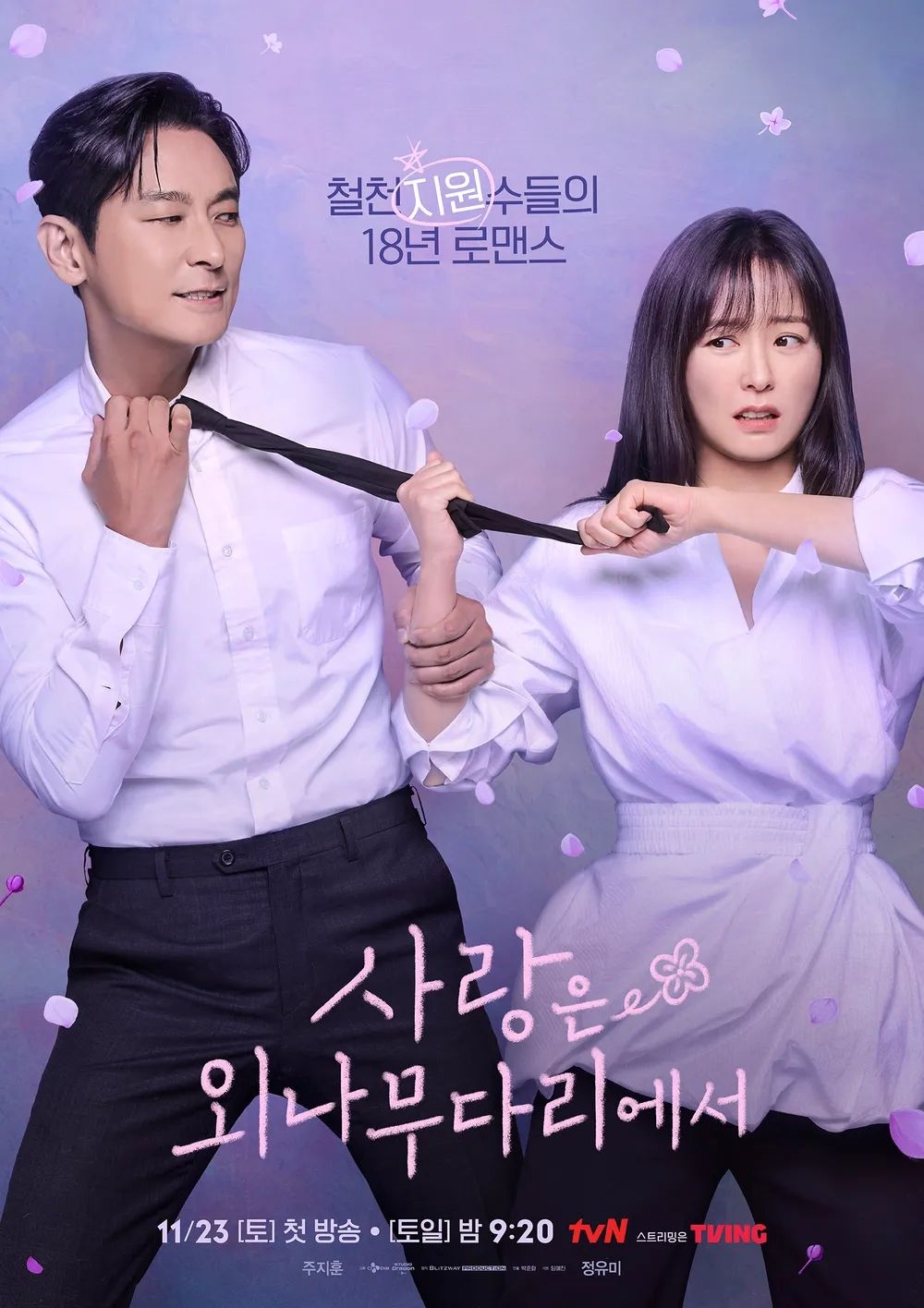 tvN 새 토일드라마 <사랑은 외나무다리에서> 포스터