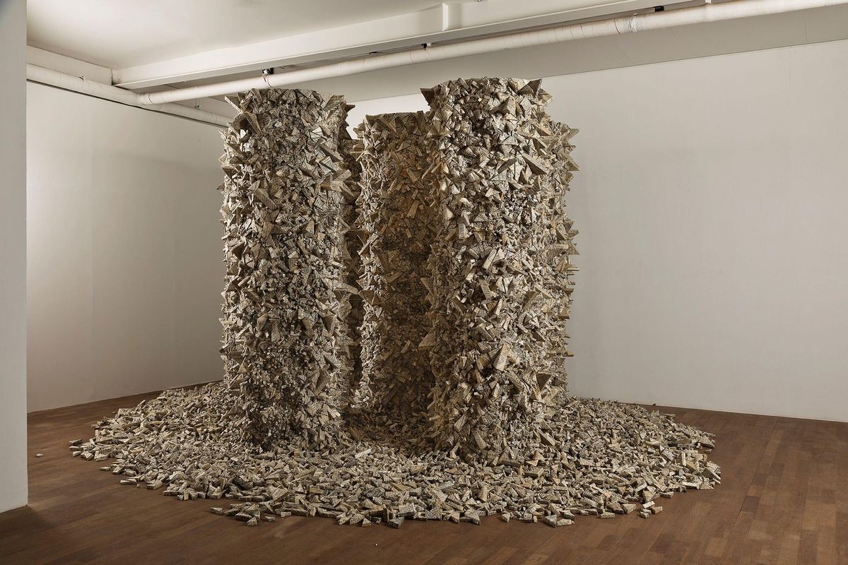 전광영, Aggregation001-MY057, 2001, 110x300(높이)cm, 6개