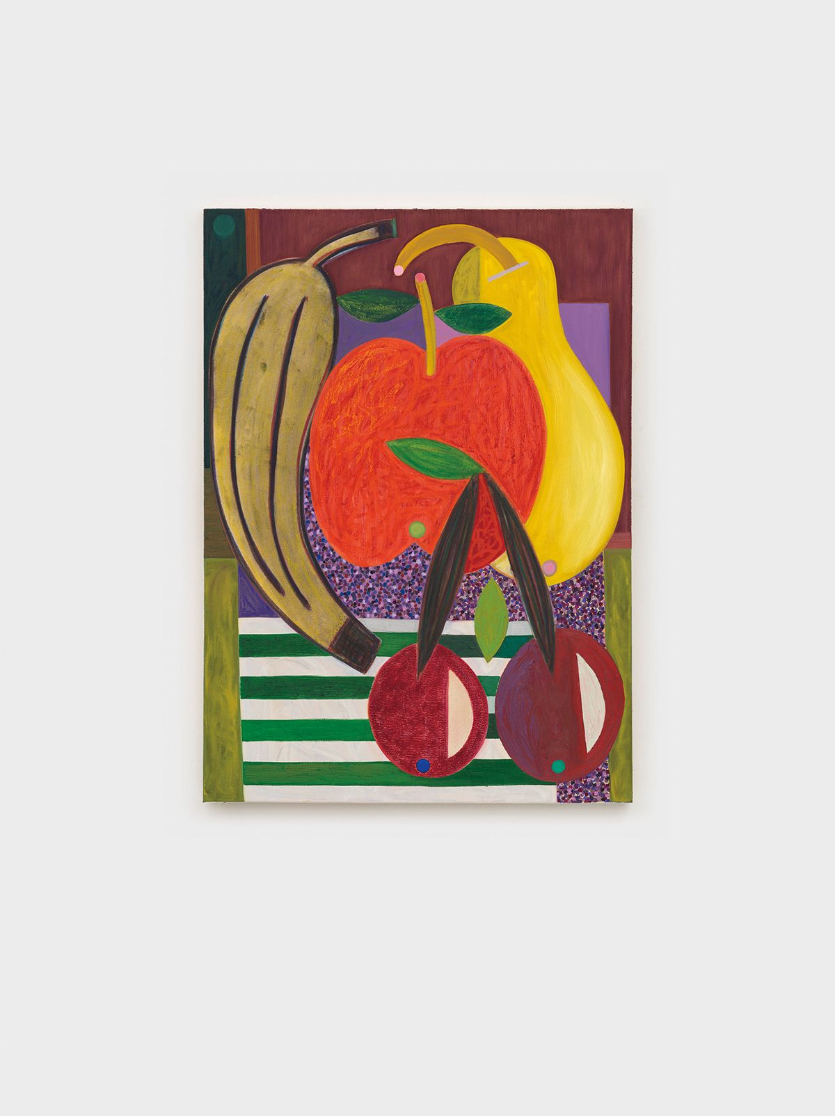 Austin Eddy, <All Great and Precious Things>, 2024, Oil, pastel on canvas, 152.5x91.5cm. Courtesy the artist and Galerie Eva Presenhuber, Zurich / Vienna.