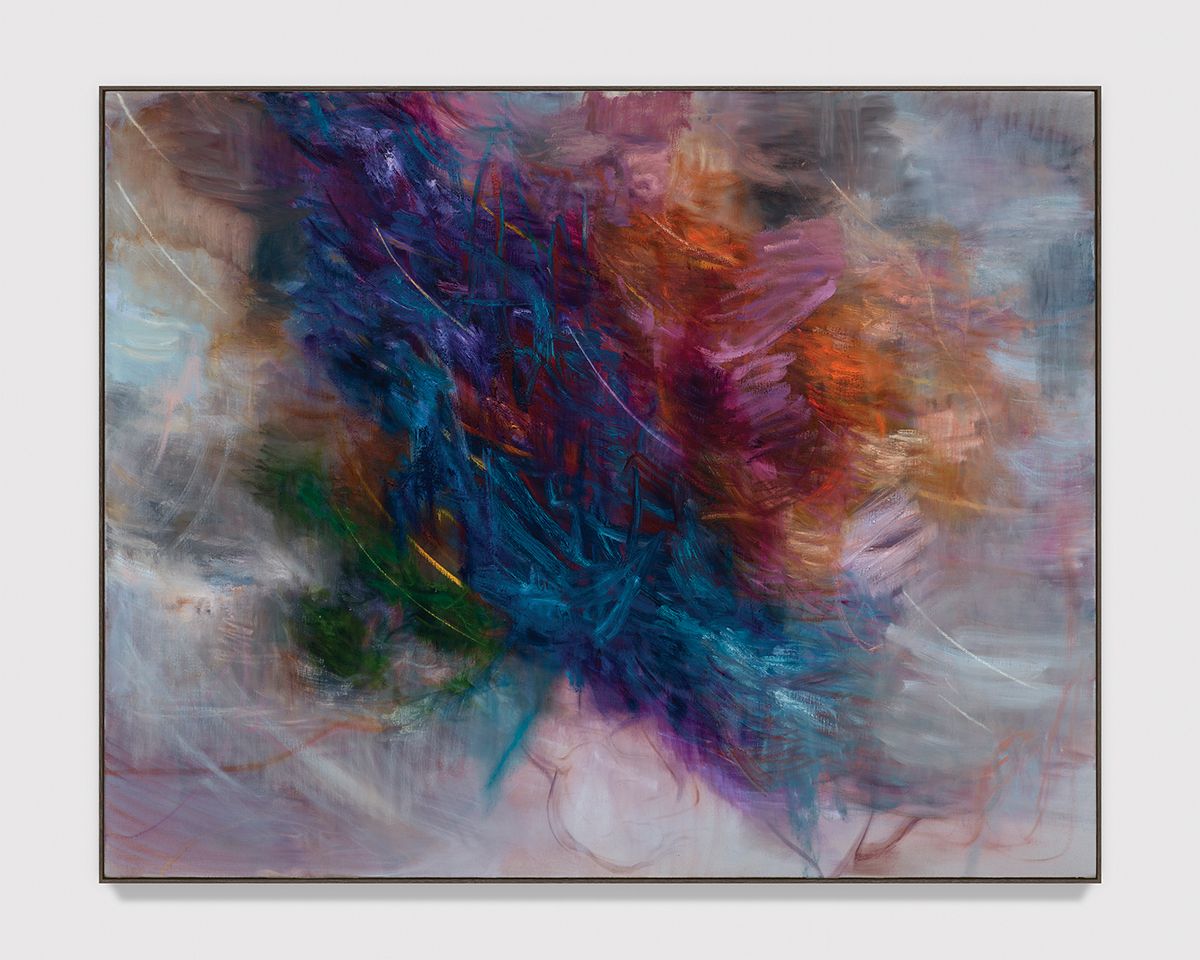 Nigel Cooke, <Rilke in Rome>, 2025, Oil on linen, 130.5x165cm. ⓒ Nigel Cooke, Courtesy Pace Gallery.