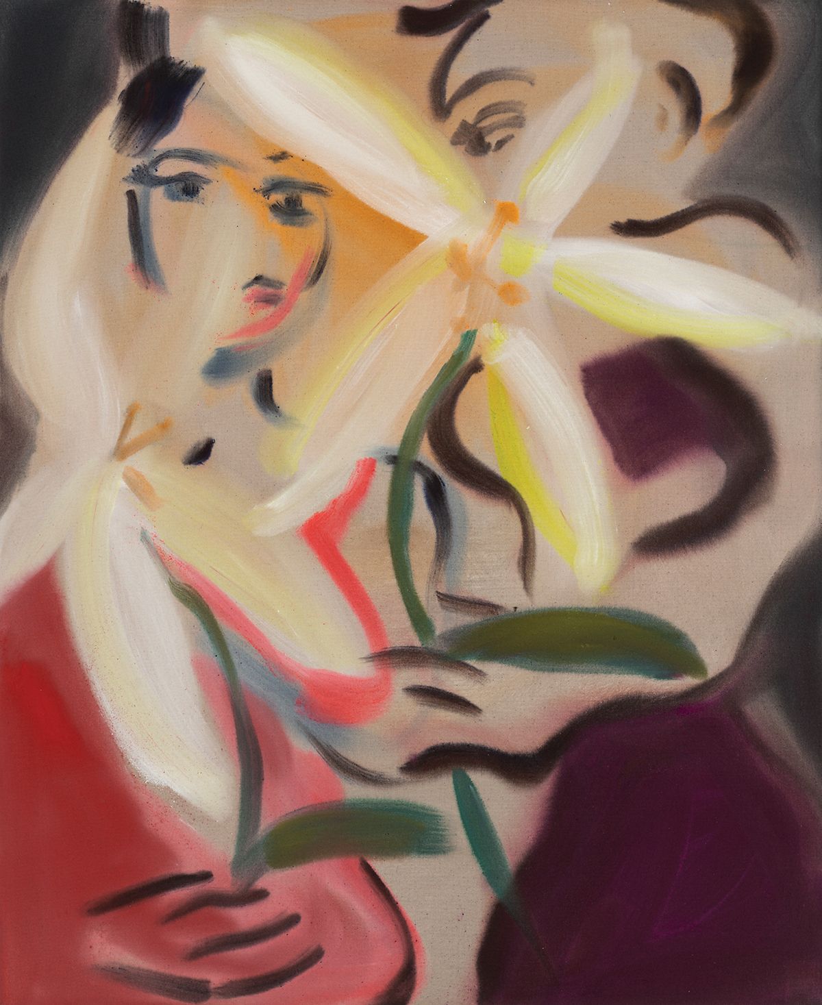 <진달래꽃, Jindallae Flower>, 2025, Acrylic on canvas, 110x90cm