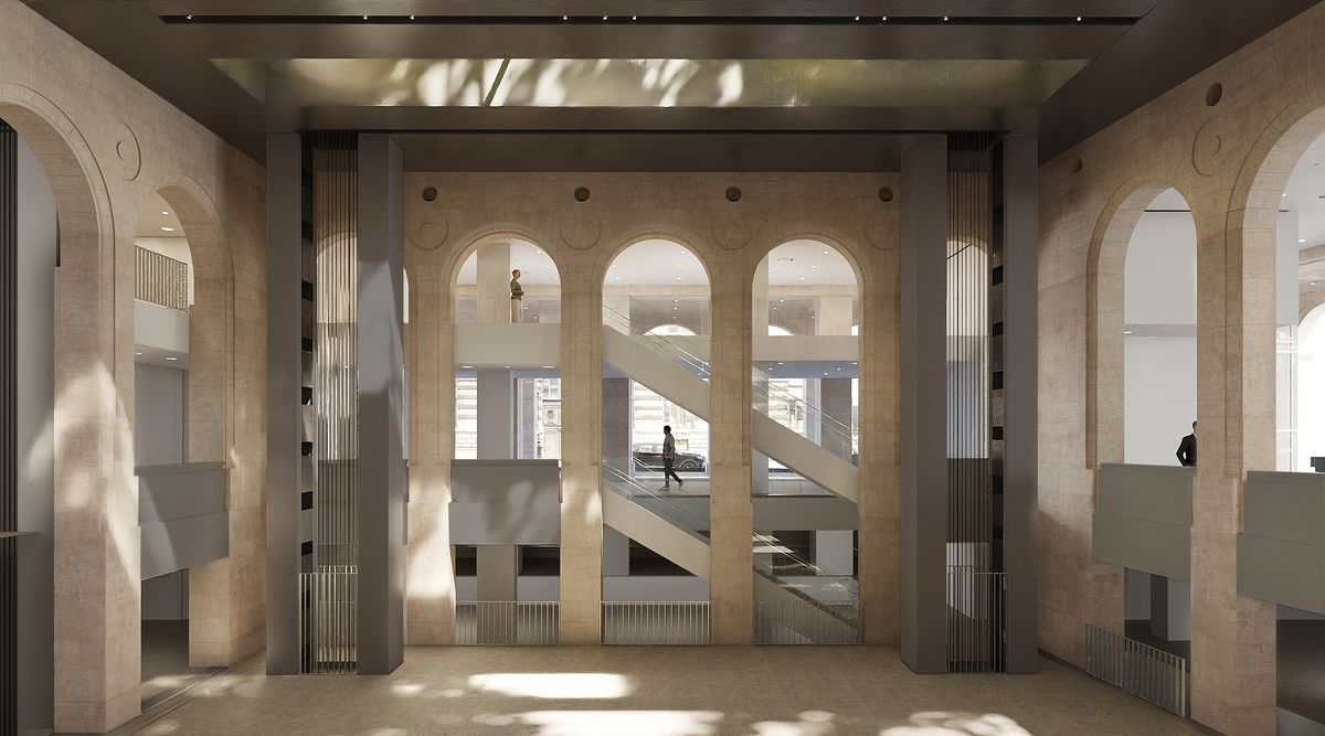 Building site view of the Fondation Cartier pour l’art contemporain’s future premises. ©Jean Nouvel / ADAGP, Paris, 2024
