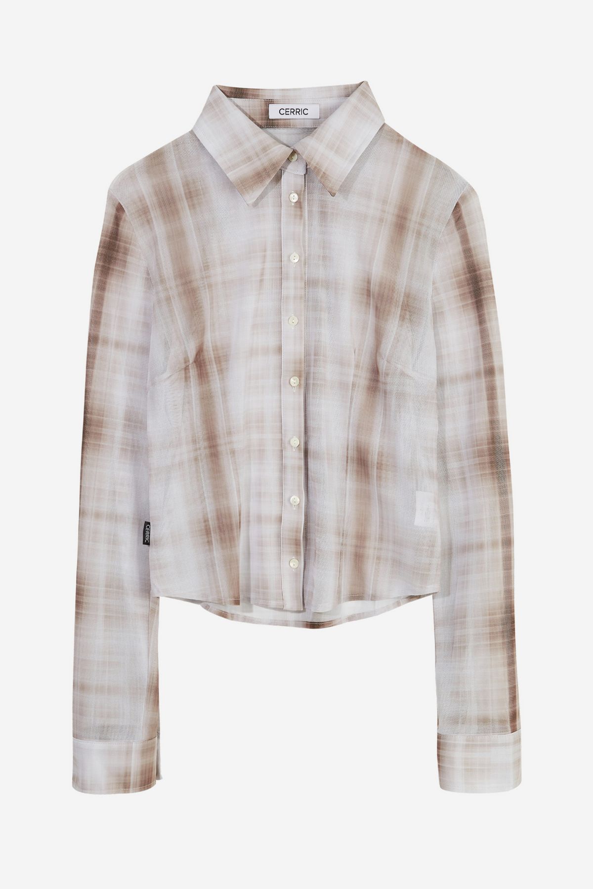 Cerric SEE-THROUGH CHECK SHIRT BEIGE, 10만 8천 원