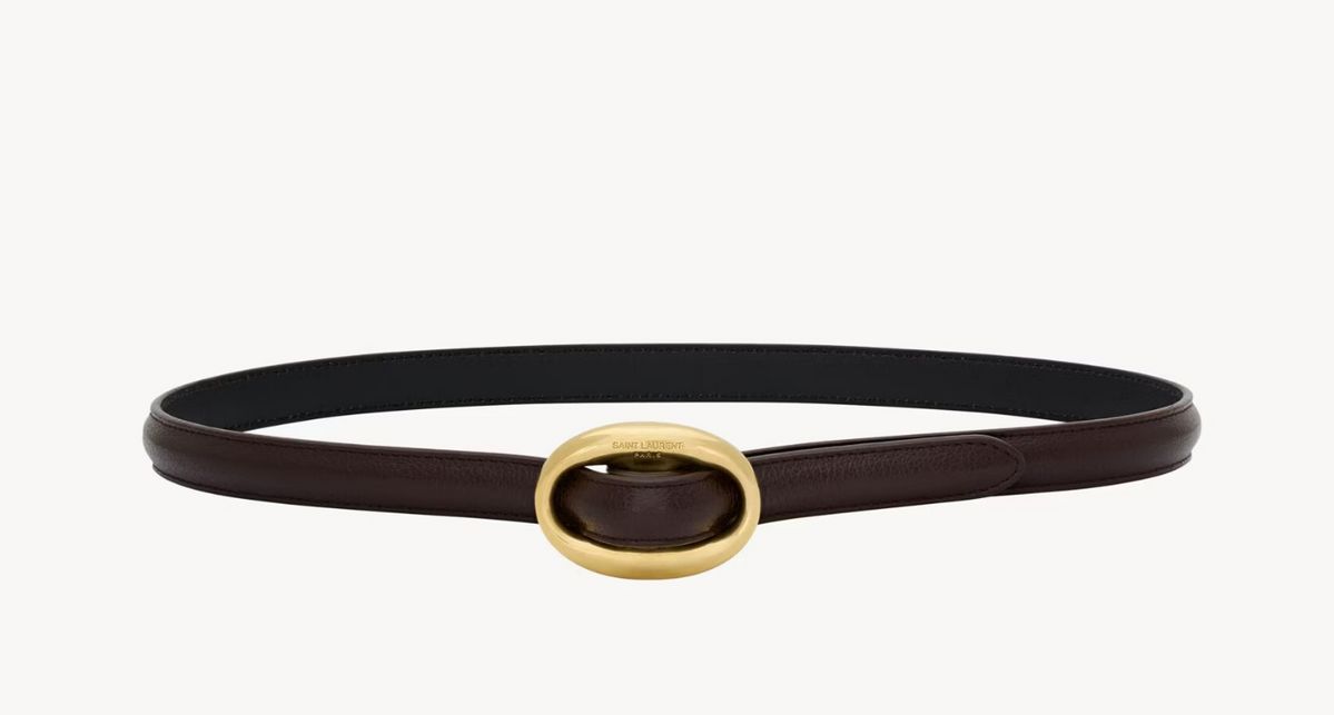생 로랑 Ovar skinny leather belt, 55만원