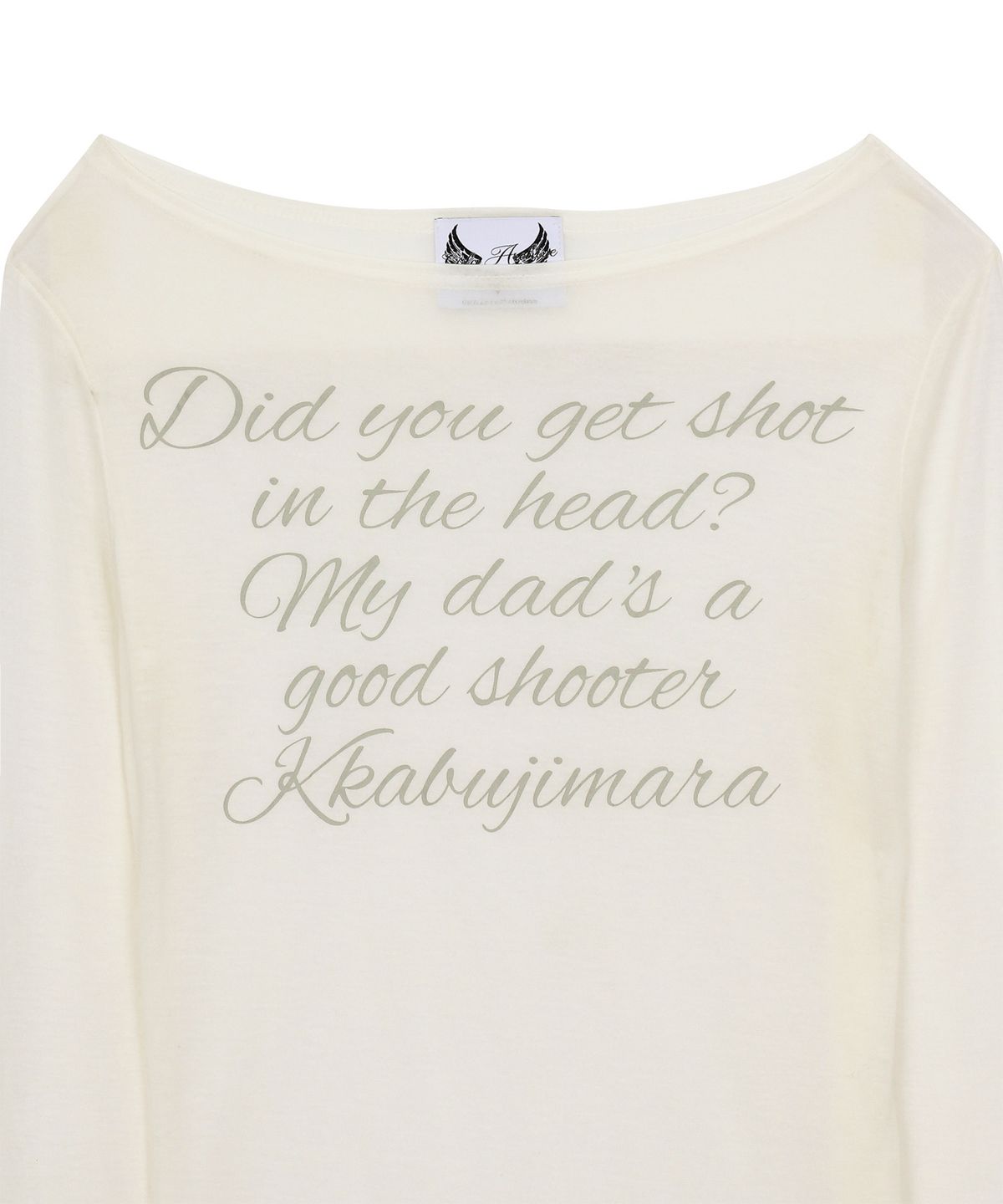 Gila Archive LETTERING SHEER LONG SLEEVE_WH 5만 9천 원