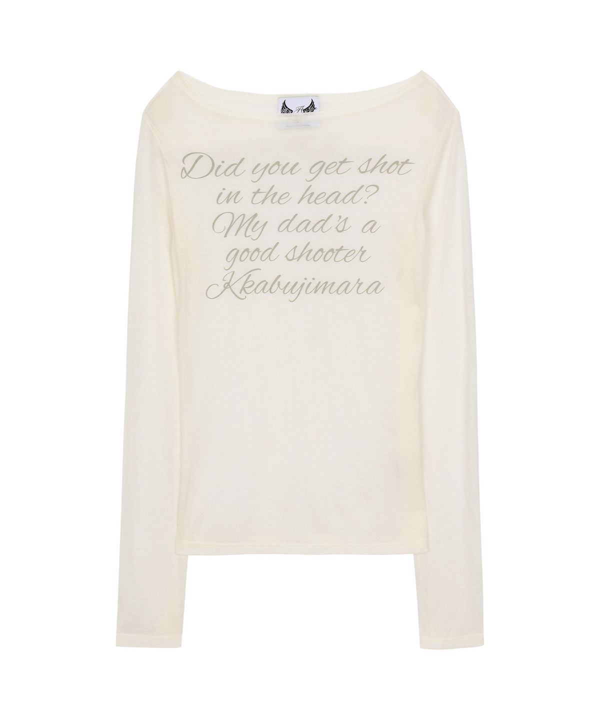 Gila Archive LETTERING SHEER LONG SLEEVE_WH 5만 9천 원