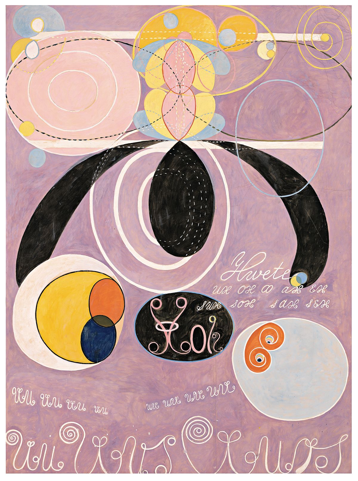 <No. 6, 성인기>, 그룹 IV, 10점의 대형 그림, 1907, 종이에 템페라, 캔버스에 부착, 315x234cm. 힐마 아프 클린트 재단 제공. HaK 107.