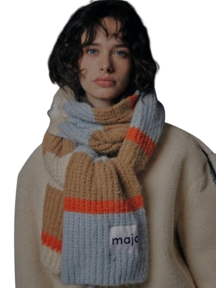 컬러 스트라이프 머플러