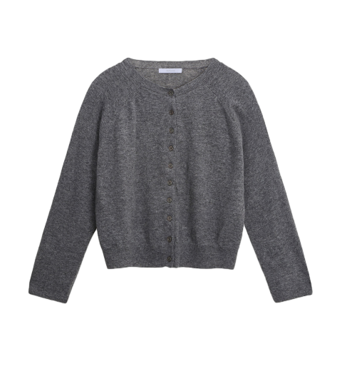 캐시미어 블렌드 라운드 가디건