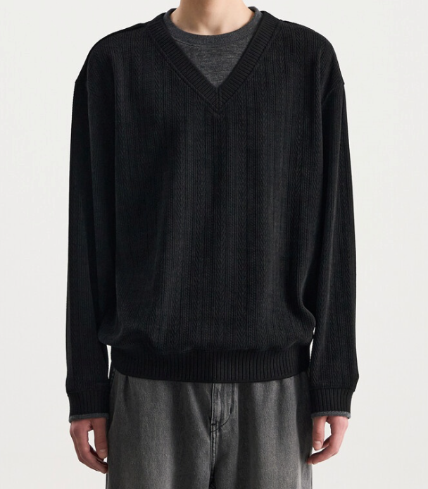 시스템 옴므 Layered Sweatshirt, 가격미정