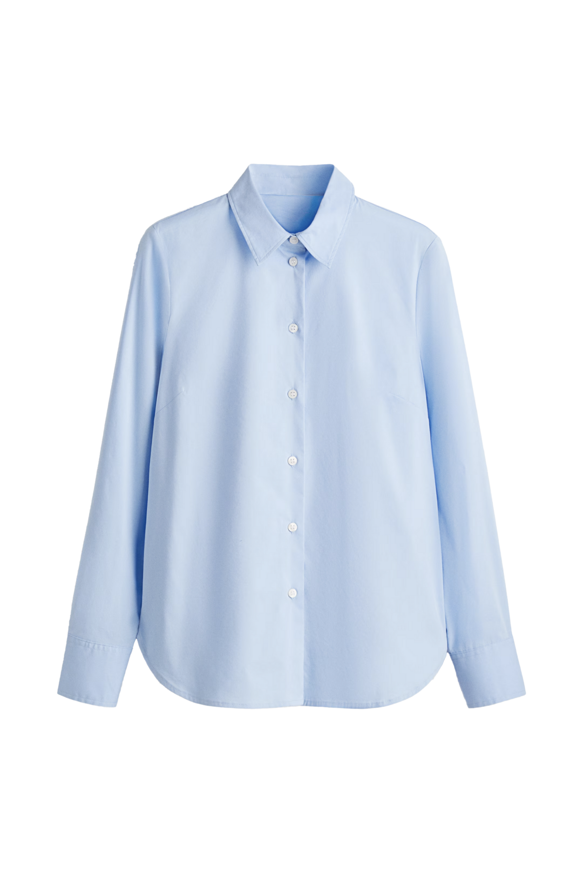 코튼 블렌드 셔츠 라이트 블루