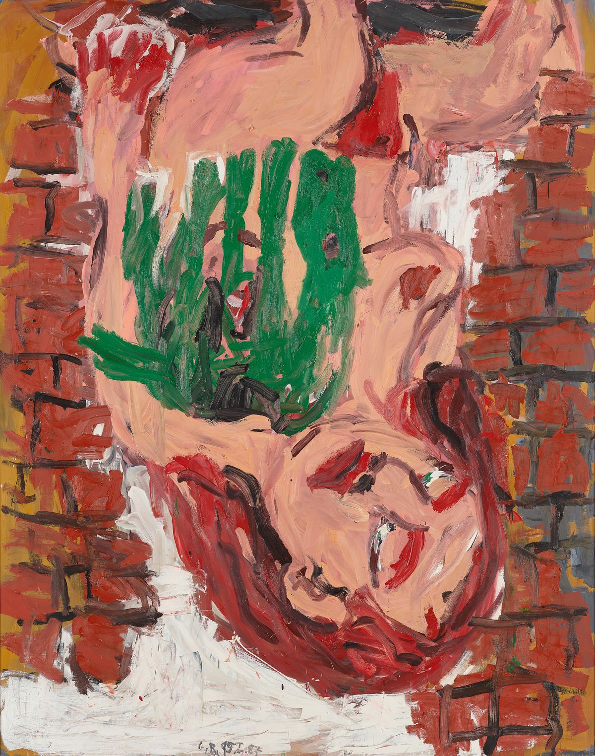 게오르크 바젤리츠(1938- ), 〈동양여자〉, 1987, 캔버스에 유화 물감, 250x200cm