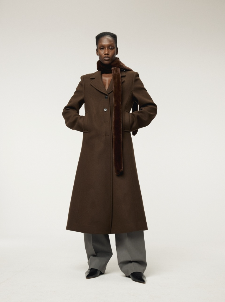 렉토 슬림핏 롱 코트