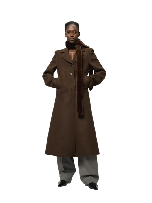 슬림핏 롱 코트