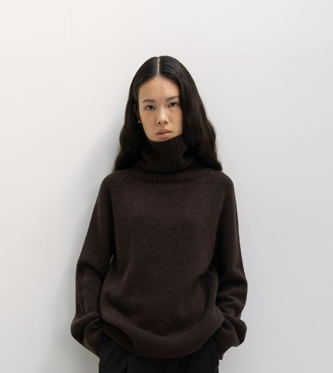 캐시미어 태즈메이니아 울 터틀넥