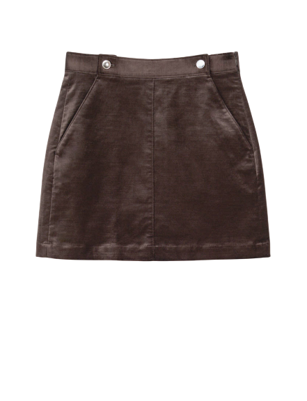 벨벳 미니 스커트