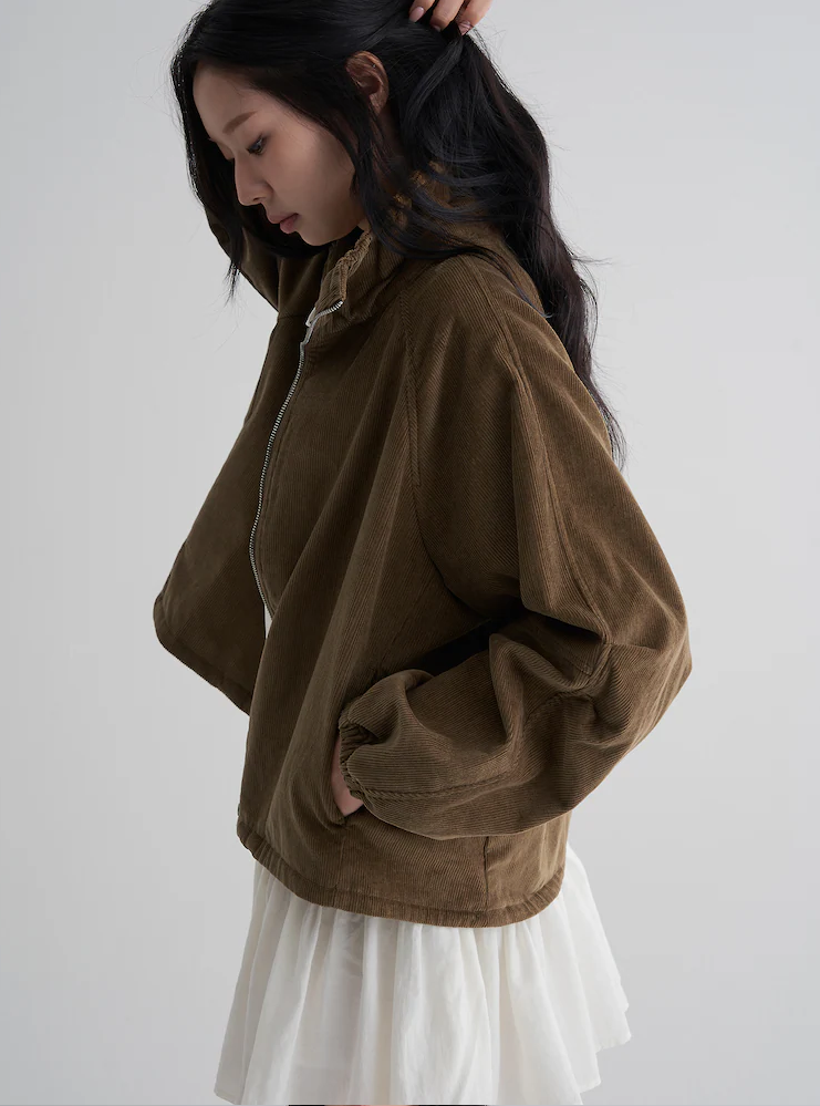 에잇세컨즈 코듀로이 하이넷 블루종 8만원대