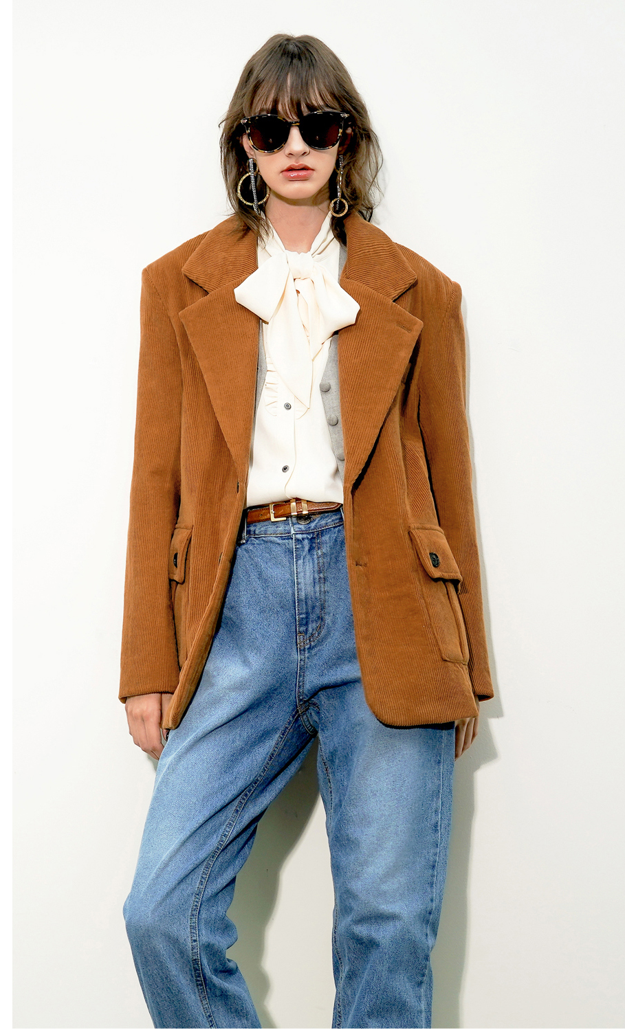 언티지 코튼 코듀로이 블레이저 20만원대