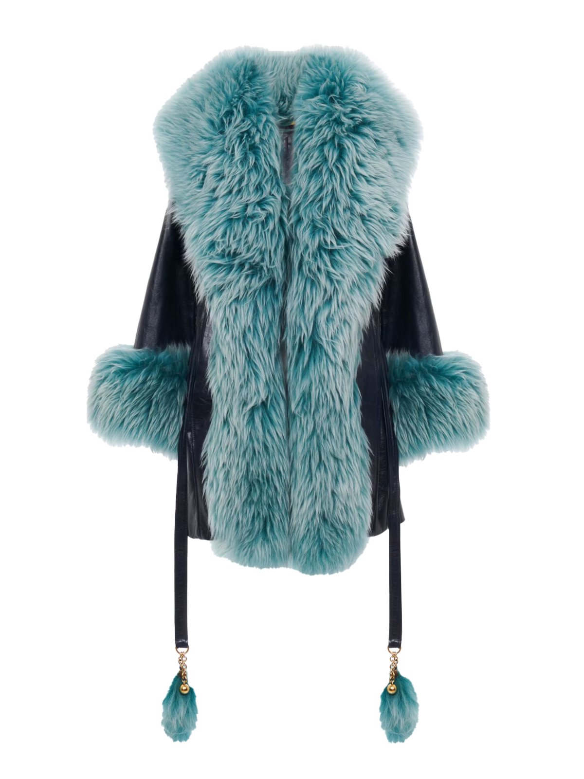 가죽 쇼트 코트