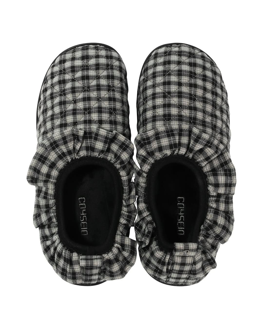 COYSEIO X SUBU BUNNY SWEAT PADDING SHOES MELANGE CHECK, 16만8천원