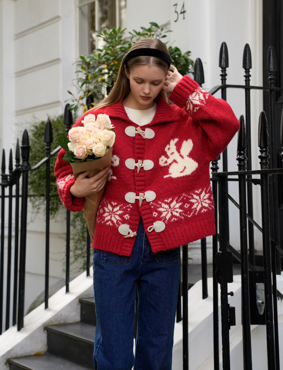 랭앤루 클라우스 더플 니트 가디건 11만원대