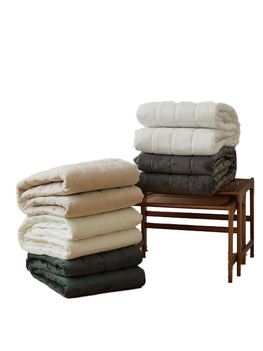 소프트밍크 극세사 고정밴드 침대패드