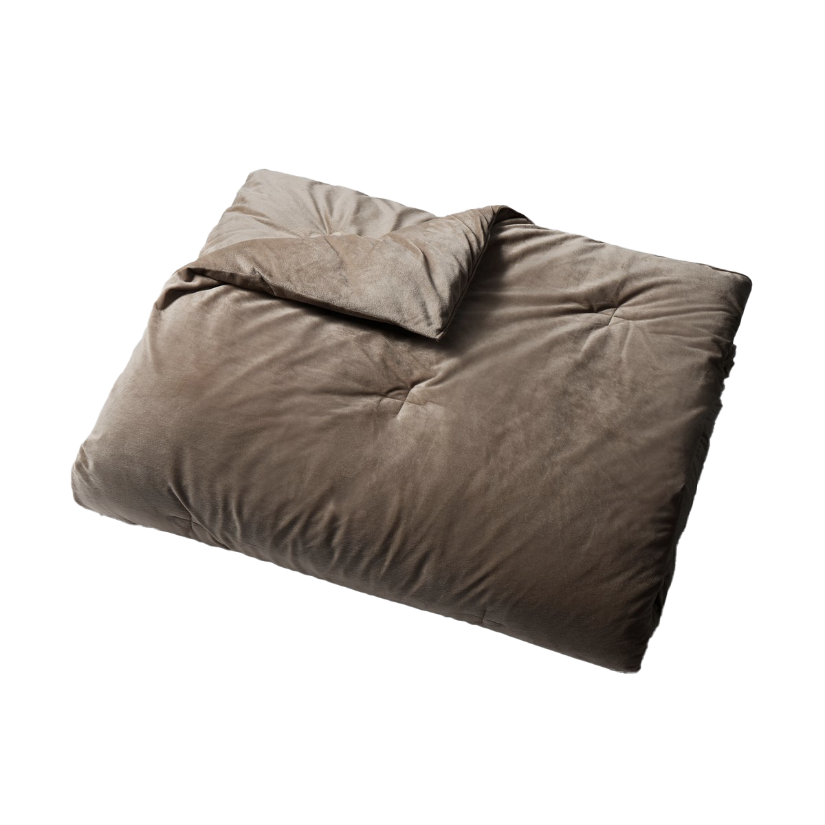 발열 온감 극세사 차렵이불 SS 브라운