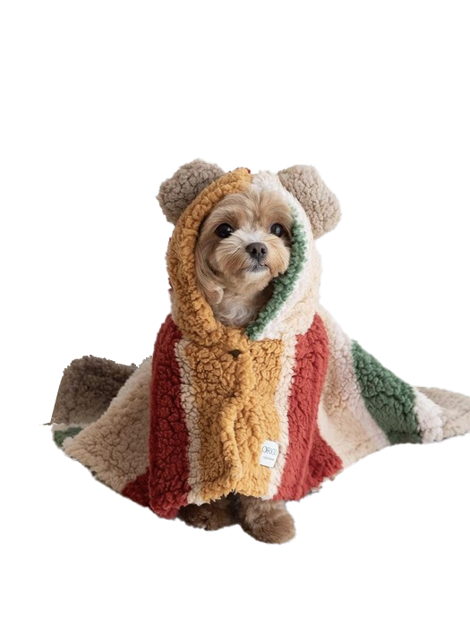 강아지 플리스 망토 블랭킷