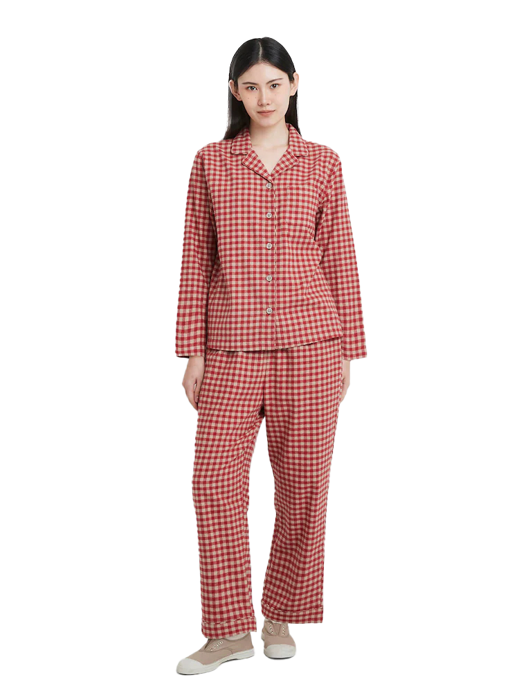 플란넬 파자마 세트