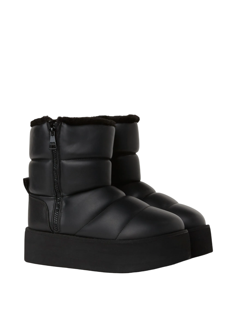 패딩 지퍼 부츠